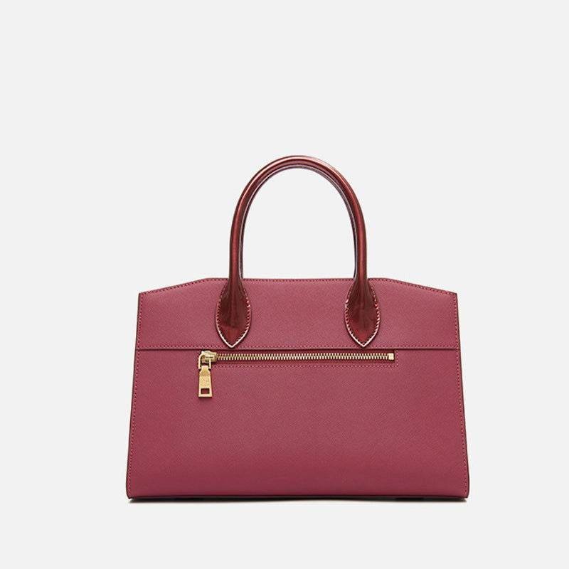 Chinese Style Leather Red Tote Bag Women's Wedding Handbag - Image 7