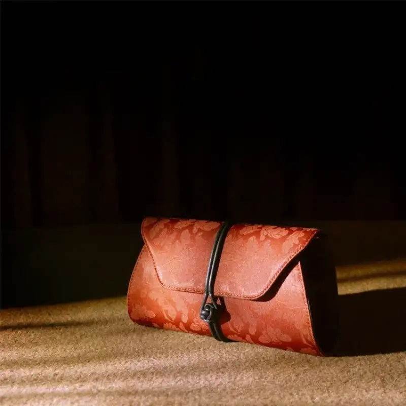 Xiangyunsha Silk Vintage New Chinese-Style Evening Clutch Wallet - Image 9