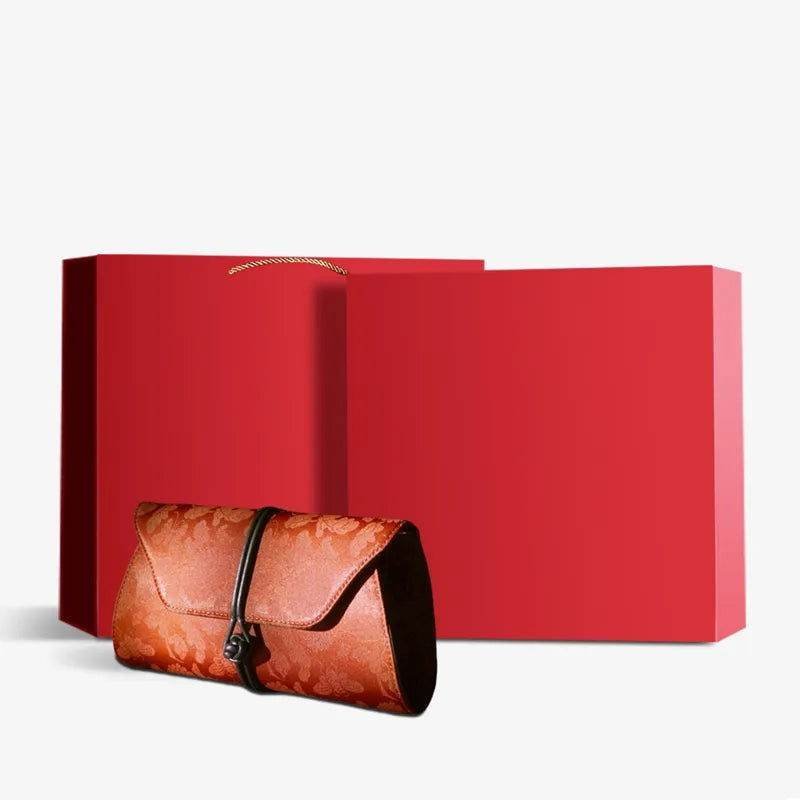 Xiangyunsha Silk Vintage New Chinese-Style Evening Clutch Wallet - Image 25